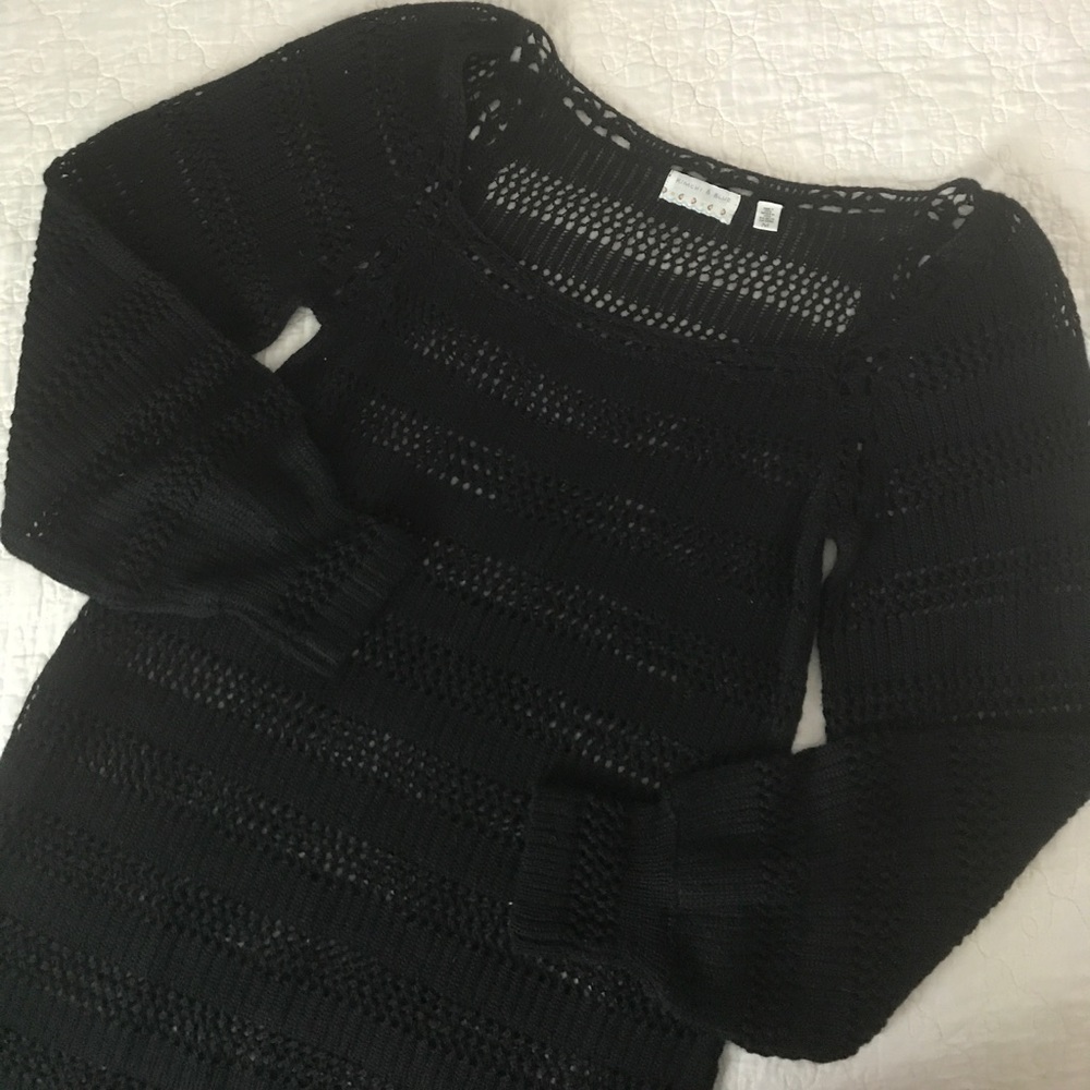 Black Crochet Dress